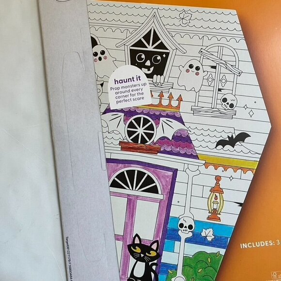 Target Halloween Color-Your-Own Haunted House Kit - Mondo Llama™ Cardboard SB - Picture 8 of 8